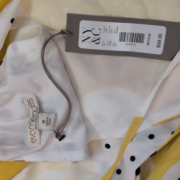 Eva Mendes For NY & Co Fabulous Polka Dot Faux Wrap Dress!! - Picture 17 of 17